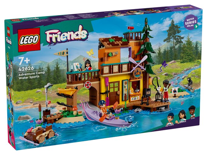 Packshot des LEGO Friends Set „Abenteuercamp mit Kayaks“  | © LEGO Gruppe