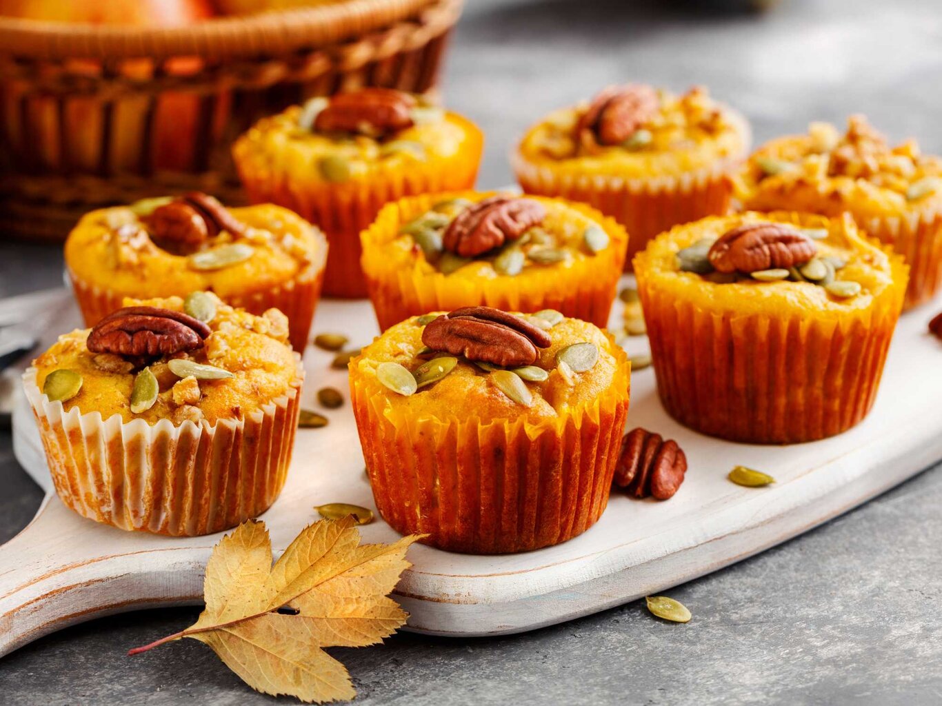 Pekannuss-Cupcakes: Nussige Muffins mit cremiger Krone